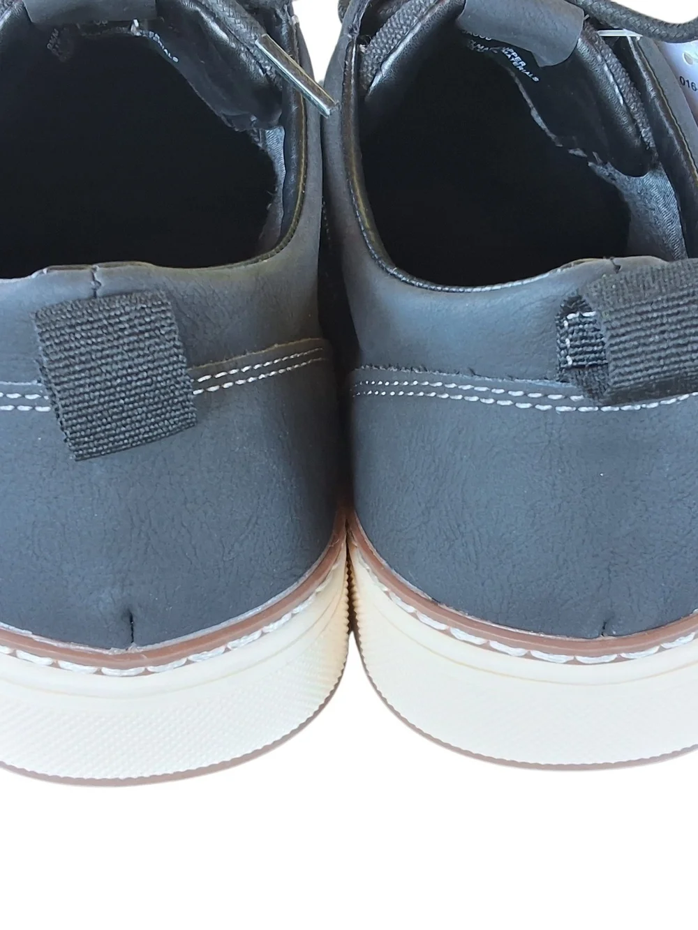 St. John's Bay Men's Black Canvas Boat Shoes Sz 9.5 NWT